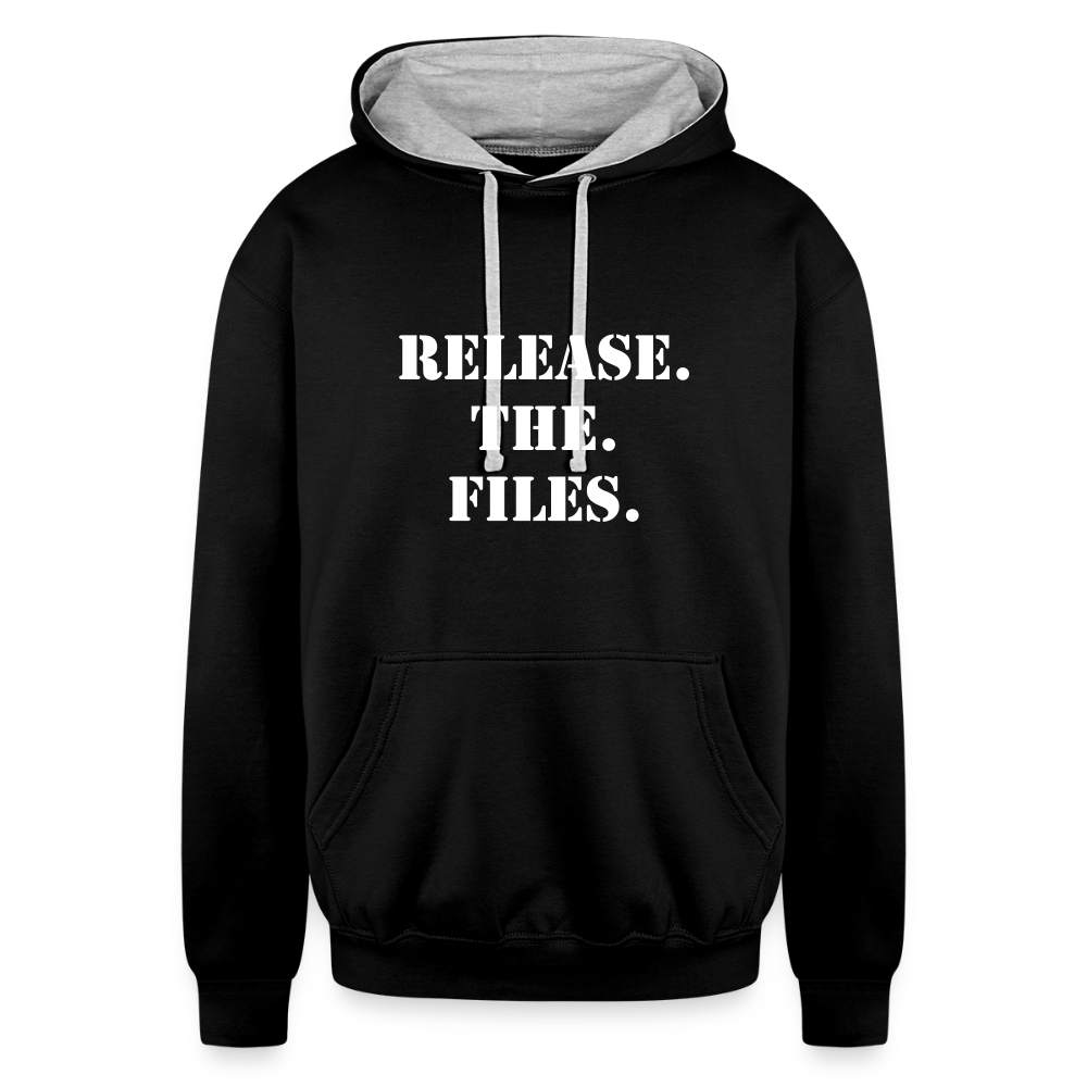 Release The Files - Unisex Hoodie - black/heather gray