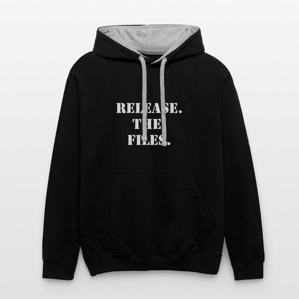 Release The Files - Unisex Hoodie - black/heather gray
