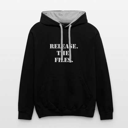 Release The Files - Unisex Hoodie - black/heather gray
